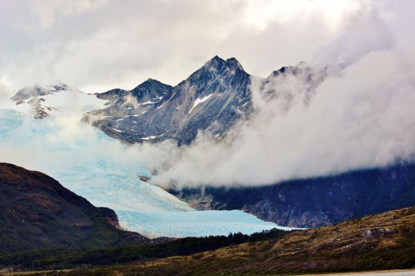 panorama, natureza, região selvagem, montanha, neve, frio