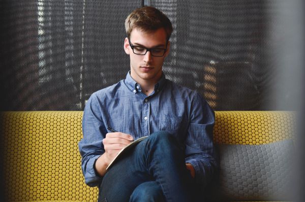 notebook,man,working,person,people,notepad