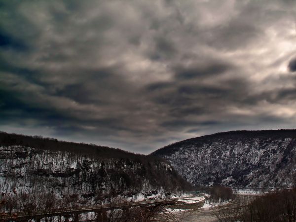 panorama, natureza, horizonte, montanha, neve, Rocha