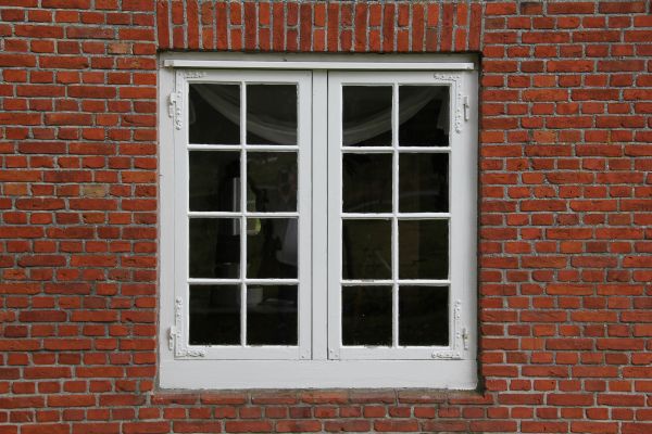 window, glass, old, wall, red, cottage