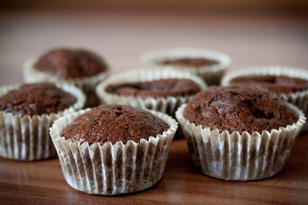 bær, søt, mat, produsere, cupcake, baking