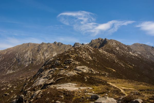 landskap, natur, stein, villmark, gå, fjell