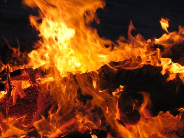 wood, night, driftwood, outdoor, glowing, smoke