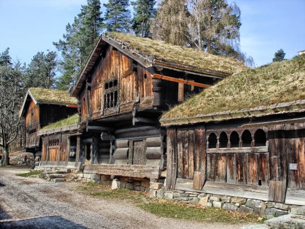 paysage, la nature, ferme, campagne, maison, bâtiment