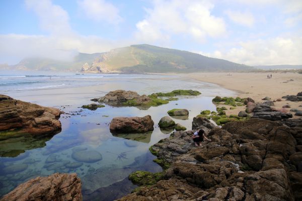 Strand, Meer, Küste, Landschaft, Wasser, Rock