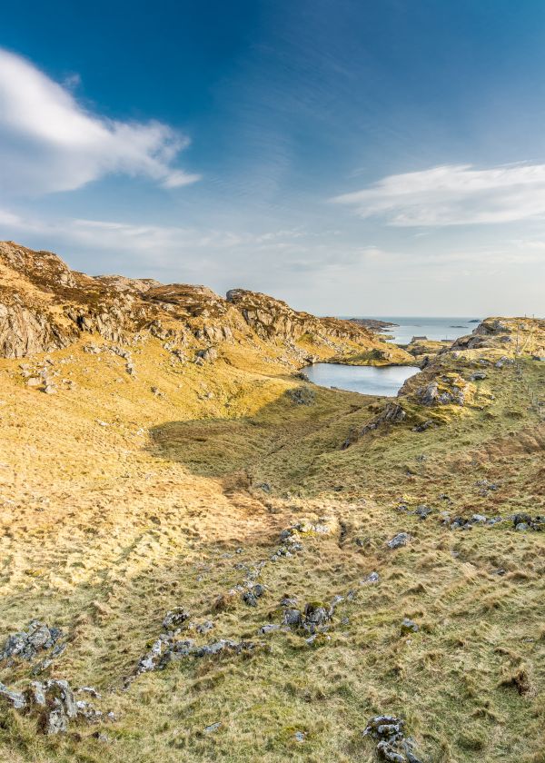 landschap, rots, zee, kust, water, natuur