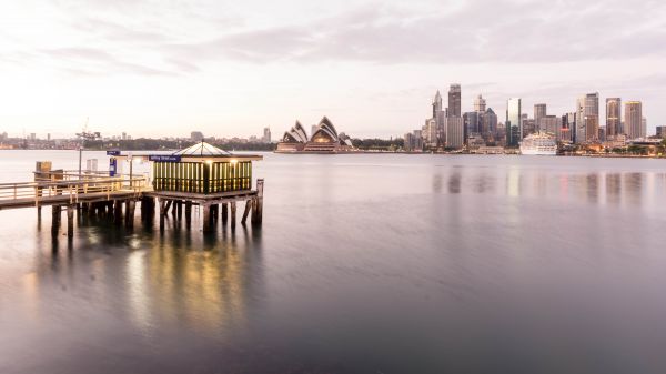 sea,water,horizon,dock,skyline,morning