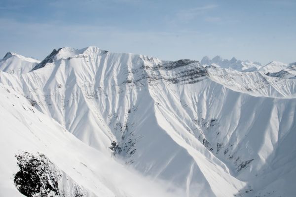 山,雪,冬,山脈,雪が降る,シーズン