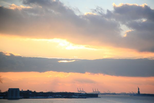 laut, pantai, lautan, horison, awan, langit