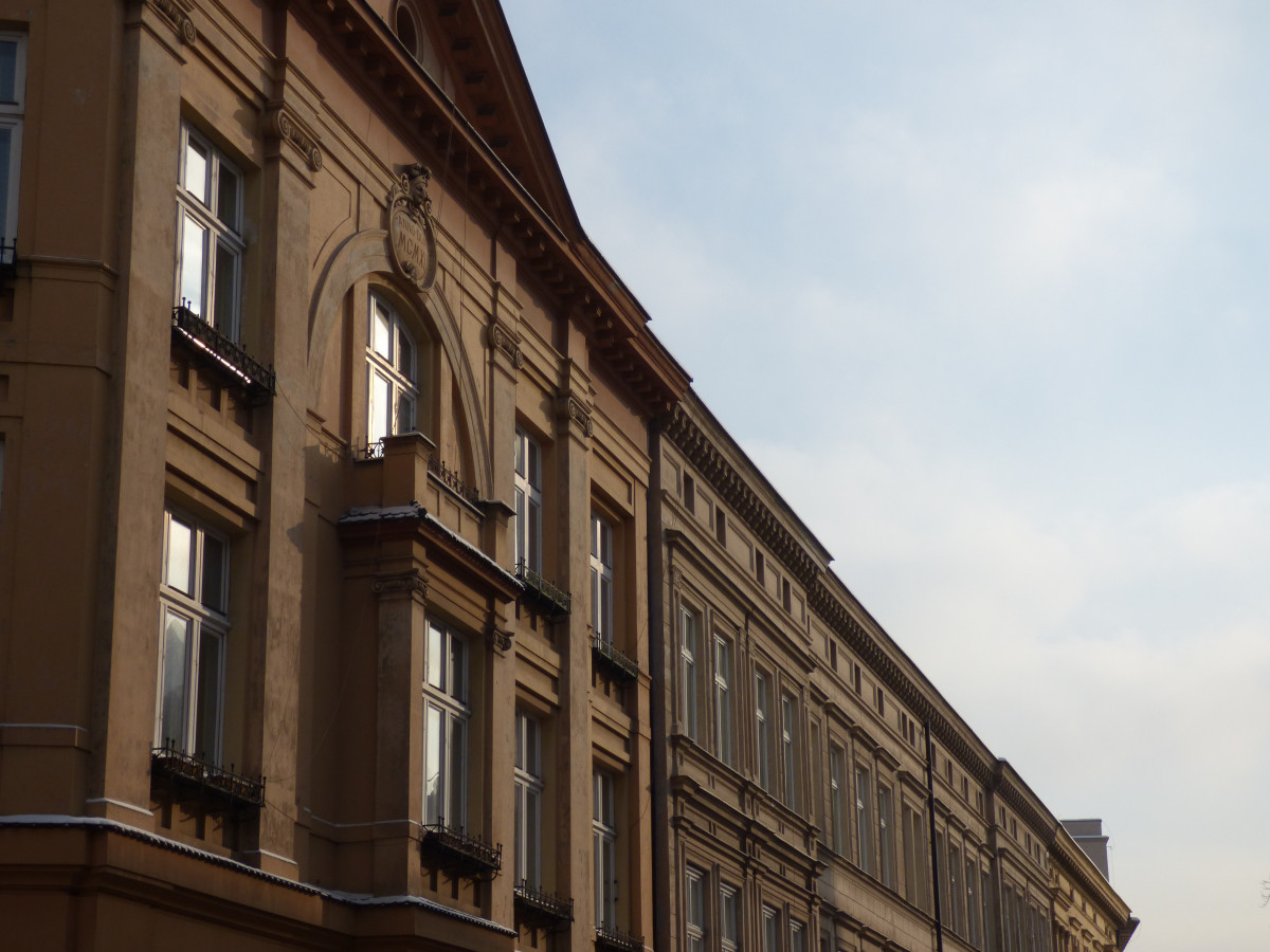 arhitectură, casă, clădire, vechi, oraș, monument, centrul orasului, vechi, faţadă, obloane, Kamienica, krakow, Cartier, fațade, Zona urbană