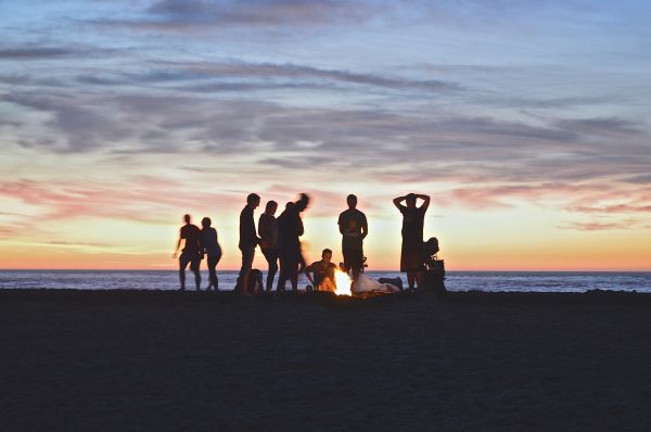 砂,ビーチ,海,海岸,海洋,地平線