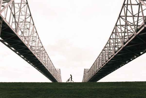 architecture,pont,acier,point de repère,pont suspendu,ligne