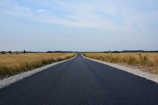 landschap, natuur, horizon, weg, straat, hemel