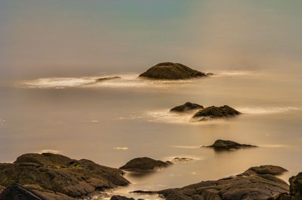 strand, landskap, hav, kust, sand, natur