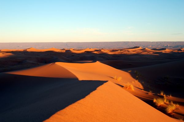 landschap,natuur,zand,horizon,woestijn,zonsondergang