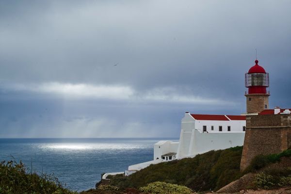 mar,costa,Oceano,ligero,nube,faro