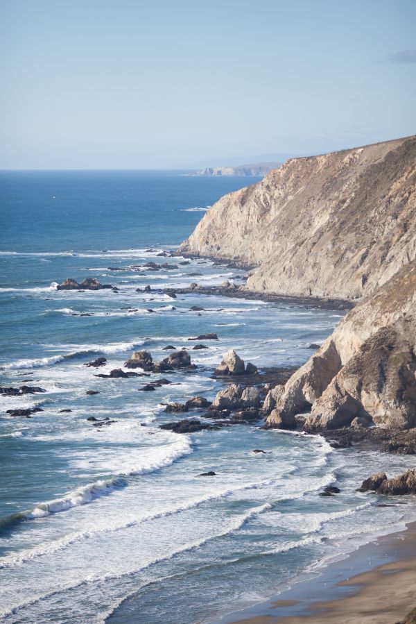 beach, landscape, sea, coast, water, nature