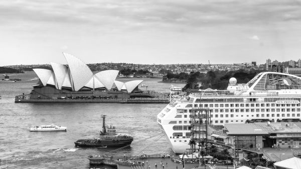 svart og hvit, kjøretøy, sydney, nikon, skip, monokrom