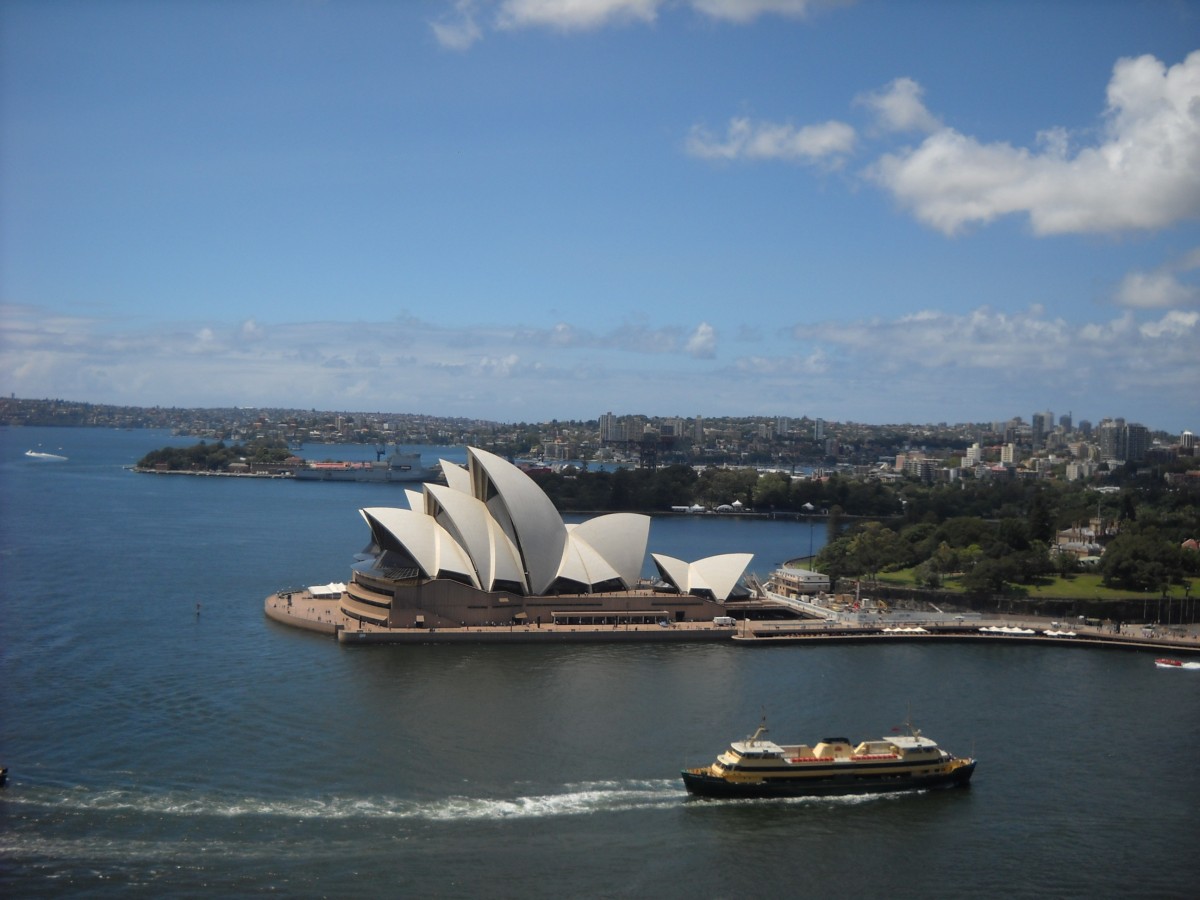 mar, costa, agua, Oceano, barco, enviar, vehículo, yate, Sydney, sala de ópera, bahía, puerto, puerto, Australia, transportar, paseo en barco, Embarcaciones, buque de pasajeros