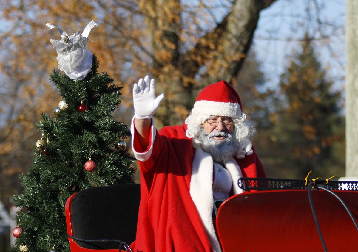 gens, fête, vacances, Noël, parade, Père Noël, Claus, tradition, père Noël, personnage fictif