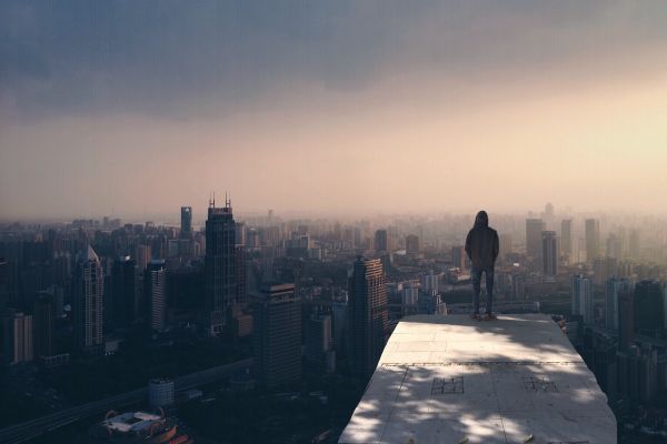 hombre,horizonte,persona,gente,cielo,nube