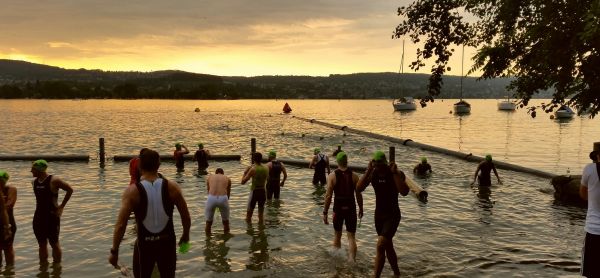 mer,plage,eau,gens,lever du soleil,Lac