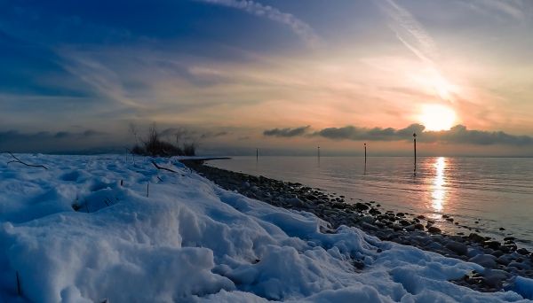 landscape, sea, water, nature, horizon, ocean