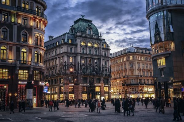 pedestrian, architecture, road, street, people, night