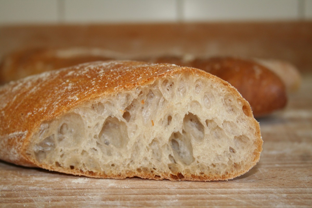 mad, bagning, spise, brød, dej, skære, baguette, surdej, bage, kager, ciabatta, Bagværk, hvidt brød, basisfødevarer, øl brød, græsfamilien, fuldkorn, skiveskåret brød