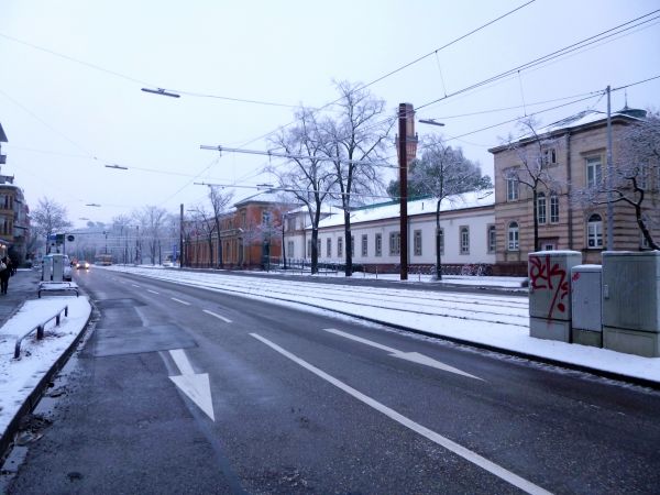 sneh, zimné, stopa, cestné, pouličné, diaľnice