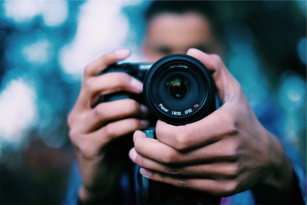 mão, Câmera, fotografia, fotógrafo, Slr, lente