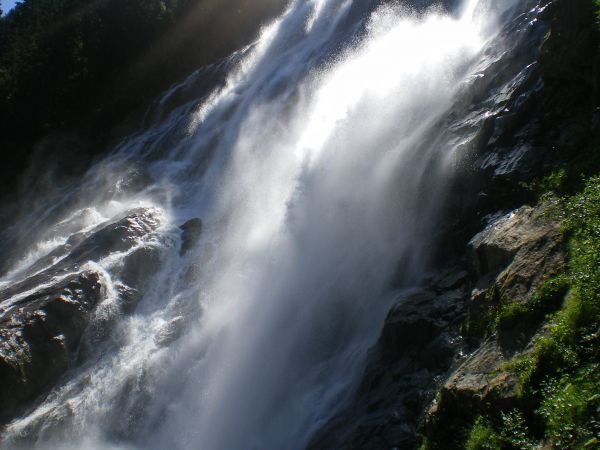 agua, natureza, cascata, corrente, onda, rápido