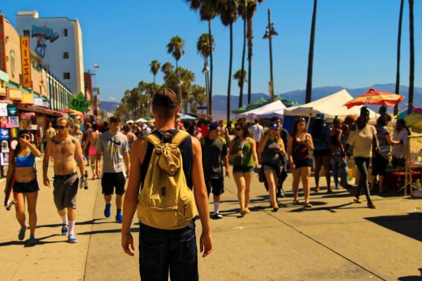 hombre, persona, playa, costa, naturaleza, gente