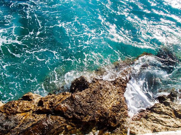 panorama, mar, costa, agua, natureza, Rocha