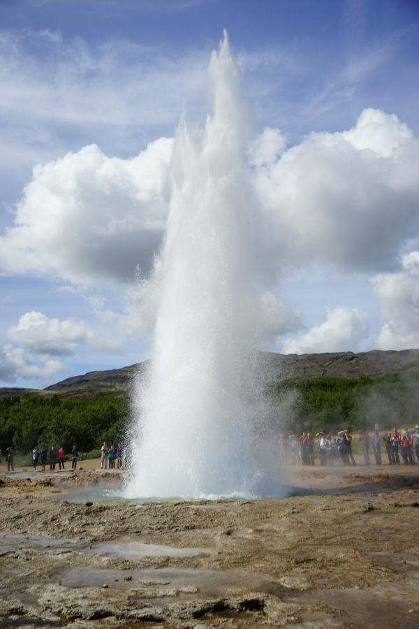 mar, primavera, Islandia, Cuerpo de agua, caliente, fuente