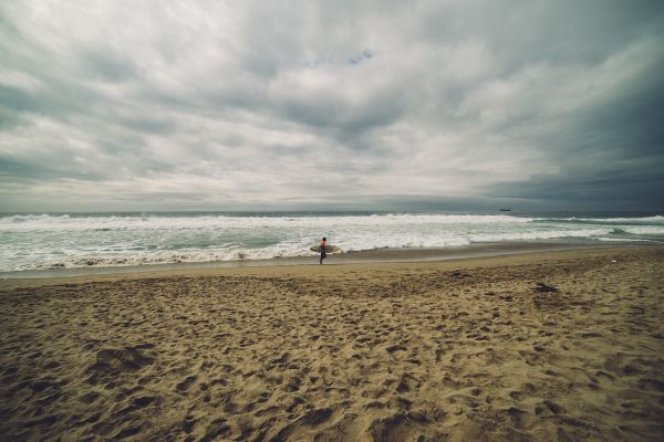 playa, cielo, Cuerpo de agua, mar, Oceano, ola