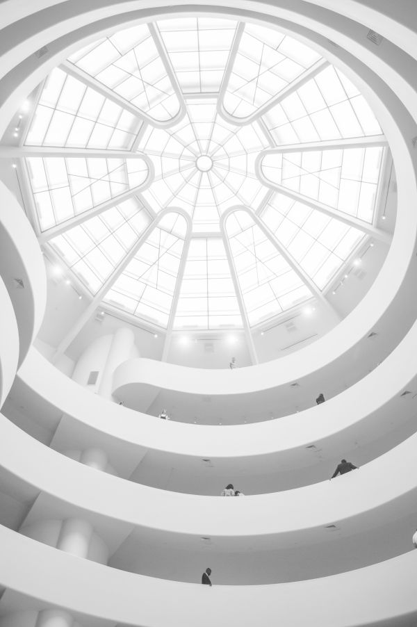 black and white,architecture,spiral,ceiling,pattern,structure