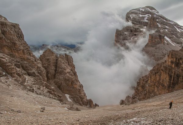 Landschaft, Rock, Wildnis, Berg, Schnee, Wolke