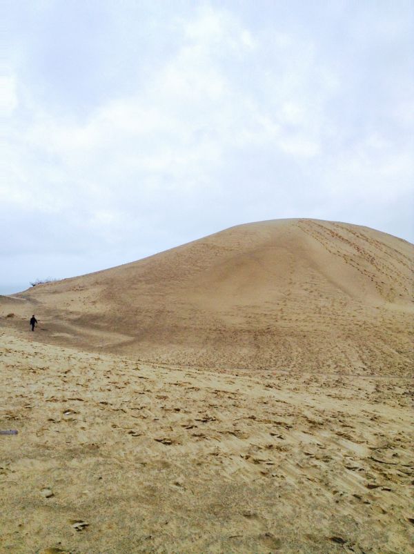 landschap, zand, hemel, veld-, prairie, heuvel