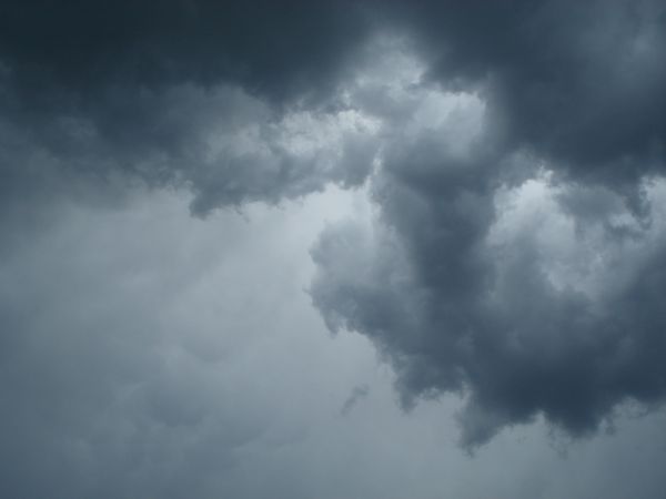 雲,空,雨,雰囲気,ダーク,昼間