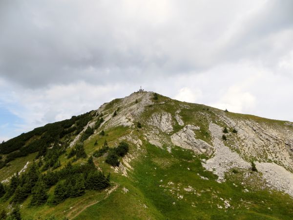 Berg,landskap,natur,gräs,moln,himmel