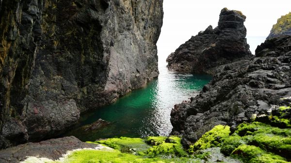 strand, landskap, hav, kust, vatten, natur