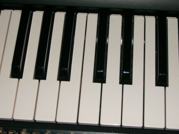 teclado, tecnologia, piano, instrumento musical, Preto e branco, a