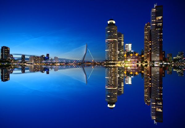 agua,noche,ciudad,arquitectura,cielo,horizonte