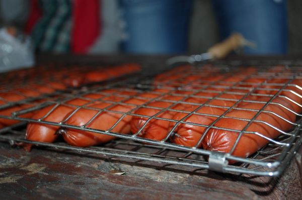 în aer liber, vară, farfurie, masă, alimente, roșu