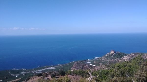 sea,coast,horizon,panorama,cliff,bay