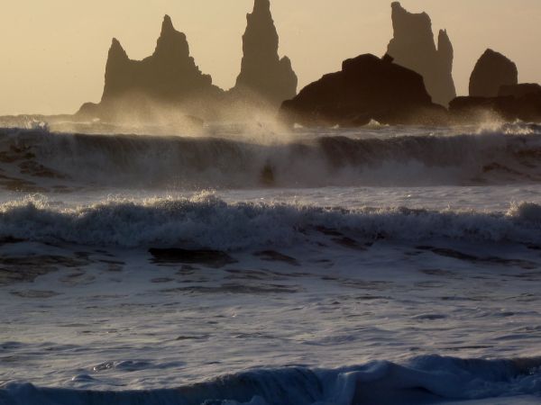 playa, mar, costa, arena, rock, Oceano