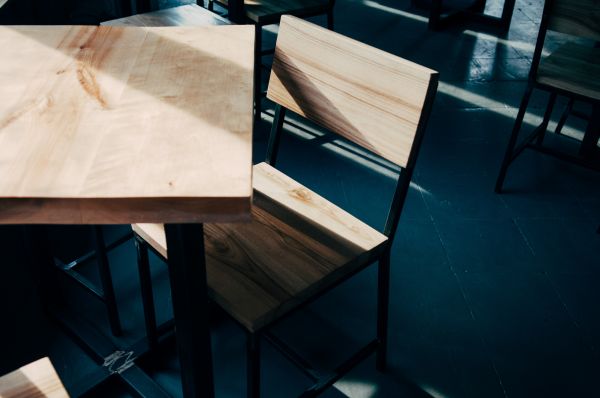 table,café,café,bois,lumière,chaise