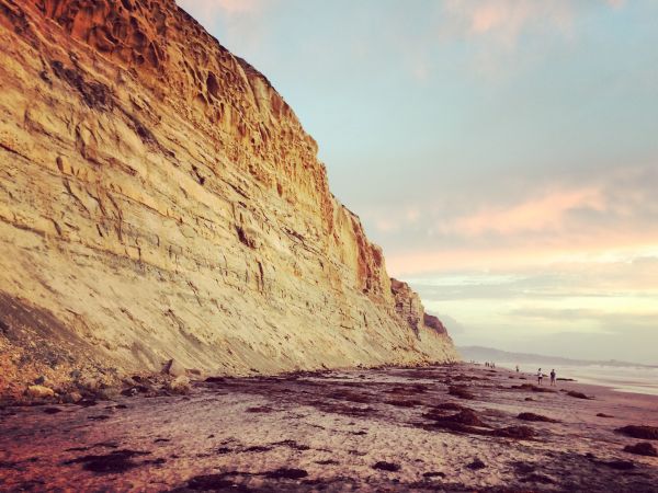 Strand, landskap, hav, kyst, natur, sand