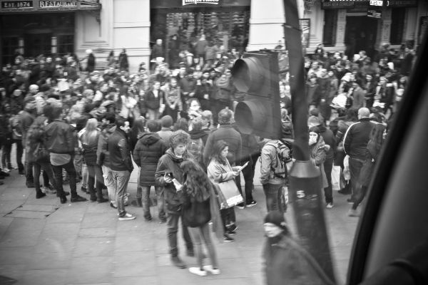 czarny i biały, ludzie, Droga, ulica, fotografia, miejski